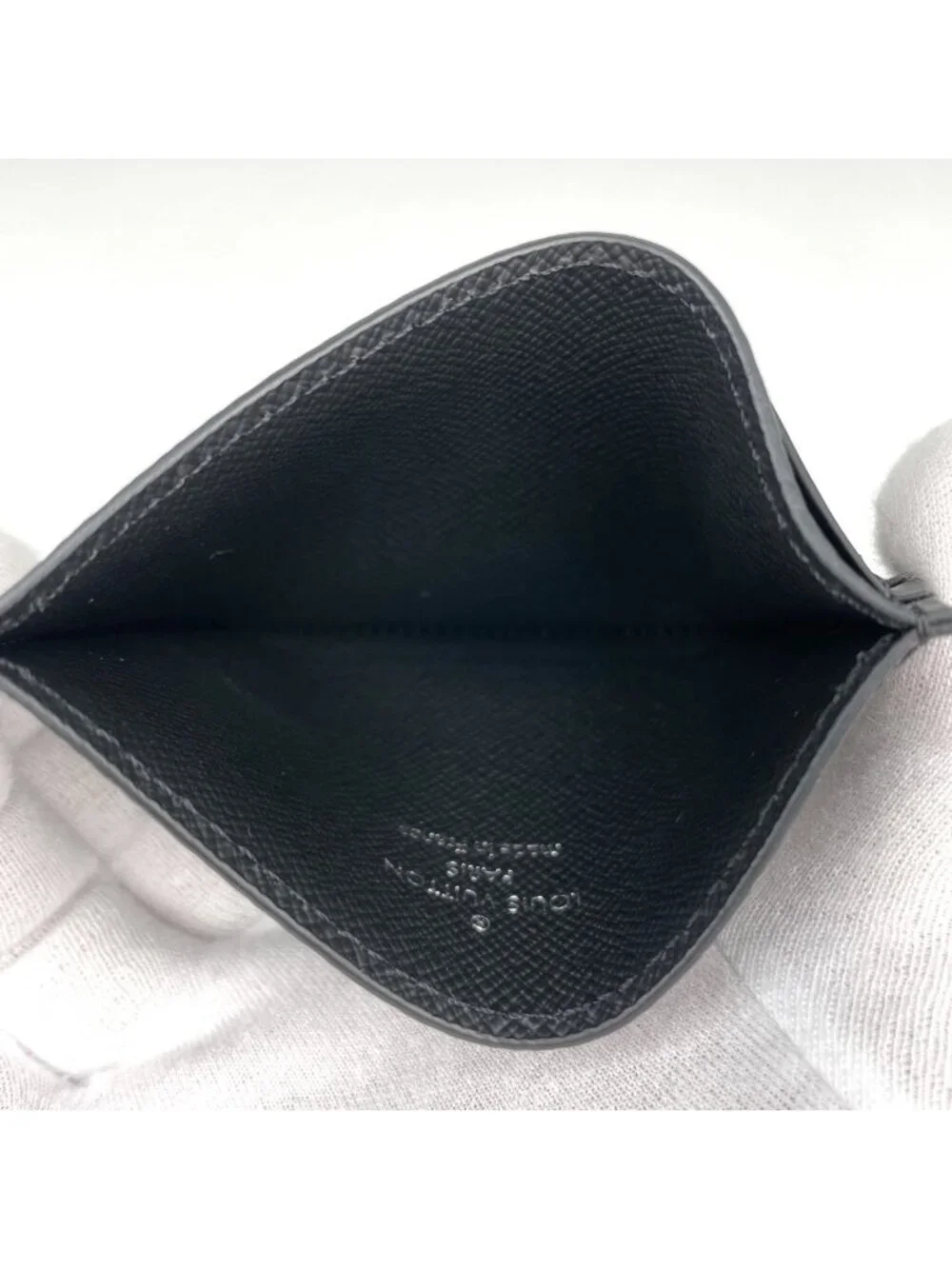 Louis Vuitton Card Case Double Monogram Eclipse Noir
